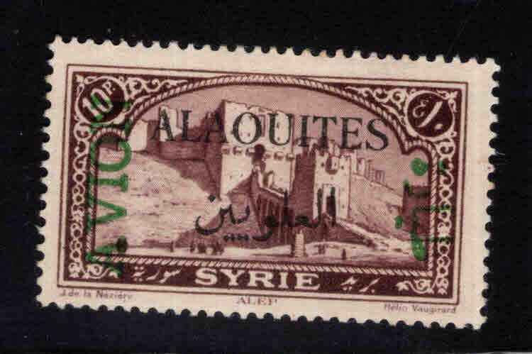 Alaouites Scott C8 MH* surcharged stamp