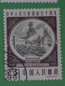 CHINA -STAMPS- 1959-C69-SC#445-8- 3RD ANNIV: FOUNDING OF PRC-STAMPS  CTO- NH -