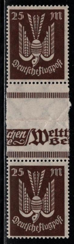 Germany Scott # C17, gutter pair, mint nh, se-tenant, Mi# 265ZS