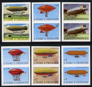 St Thomas & Prince Islands 1980 Airships complete set...