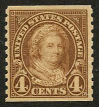 US Scott #601 Mint FVF; Never Hinged