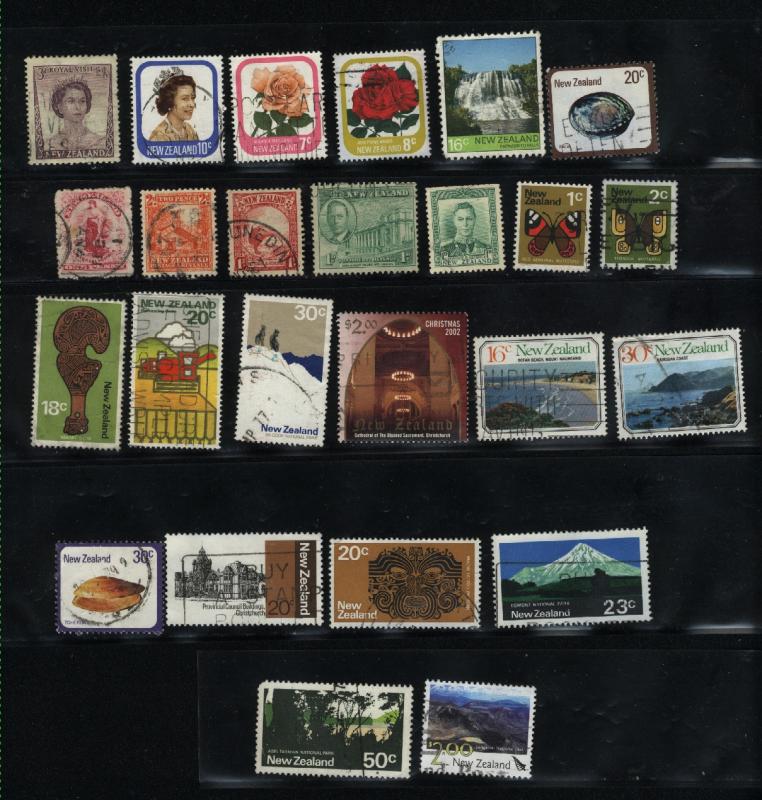 New Zealand  25 different used  PD