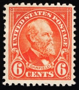 US 558 MH VF 6 Cent Garfield  CV $ 30