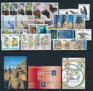 Surinam Suriname 1998 Complete Year Set  MNH