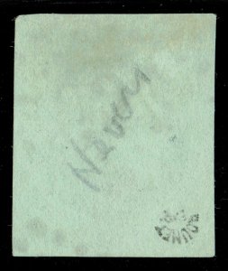 [st3279] France 1871 Yv#42Ba used 5c dark green yellow cat:€300 Signed ROUMET