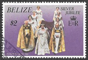 Belize SC 385 * QEII Surrounded by Bishops * Used * 1977