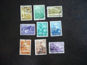 Stamps - Turkey - Scott# 896-900,906,911-913 - Used Part Set of 9 Stamps