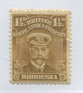 Rhodesia KGV 1 1/2d perf 15 mint o.g. hinged