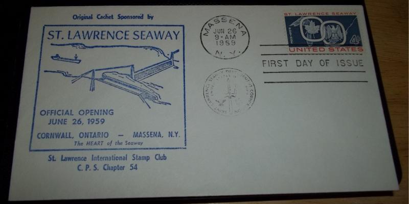 St Lawrence Seaway cachet cover