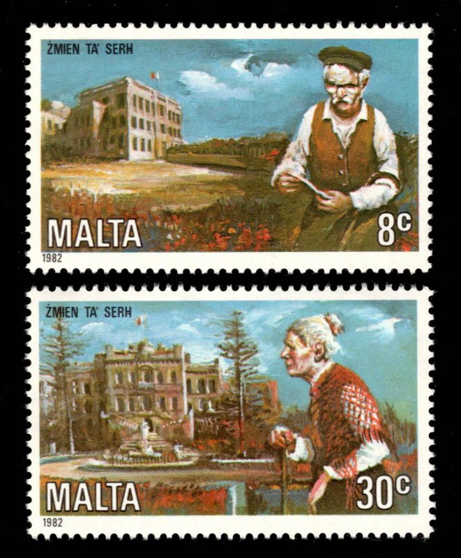 Malta Scott 612-613 Mint never hinged.