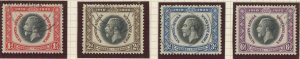 South West Africa 121-4 used 1935 Silver Jubilee George V (2211 171)
