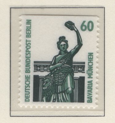 Germany  Berlin   #9N549  MNH  1987  statue 60pf  top imperf.