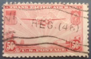 US C22, 1937 China Clipper, Cat. value - $5.00