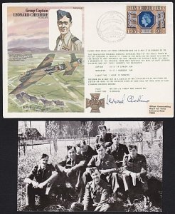 GB 1977 RAF cover signed by Dambusters pilot LEONARD CHESHIRE VC...........A4437