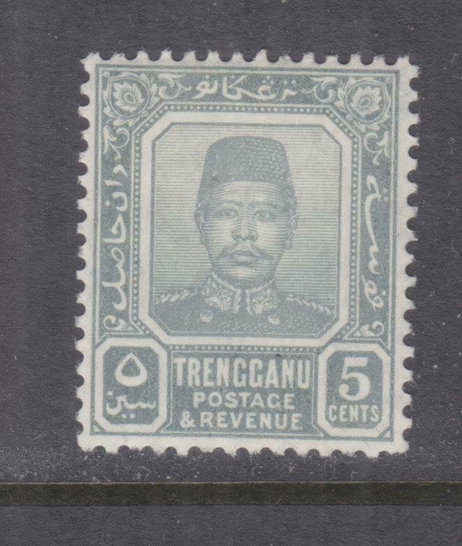 TRENGGANU, MALAYSIA, 1910 Sultan 5c. Grey, lhm.