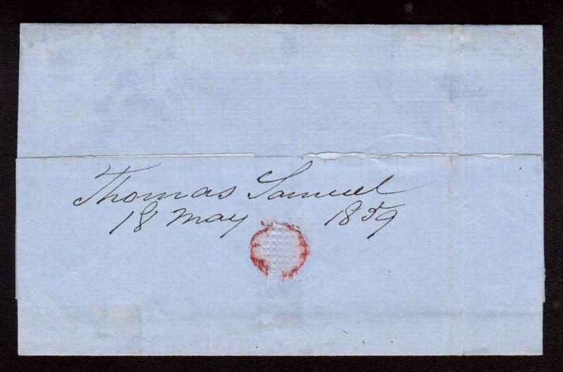 Canada #13 VF Used On Cover (Folded Letter) To NY USA **With Certificate**