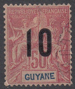 French Guiana 93 Used CV $5.25