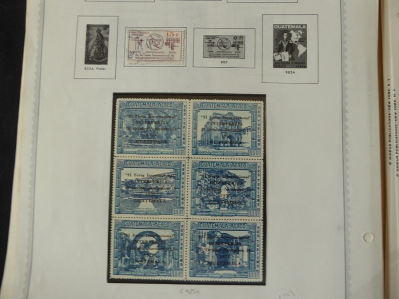 Guatemala 1871-1897 Stamp Collection on Album pages