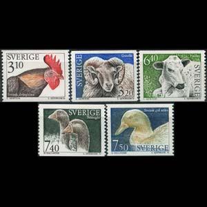 SWEDEN 1994 - Scott# 2054-60A Domestic Animals 3.1-7.5k NH