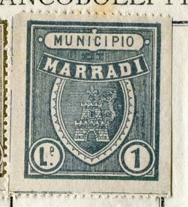 ITALY; 1870s-80s classic Local Post Revenue issue Mint hinged, Marradi