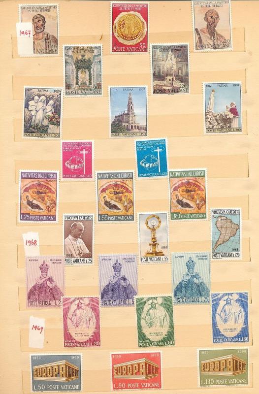 VATICAN 1970s Religion Pope Art MNH Collection Appx 120 Items (Au11194)