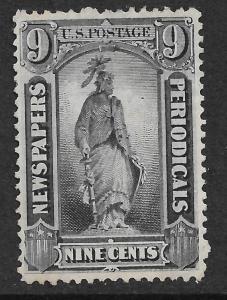 $ US Scott #PR14, Newspaper stamp, M/VF+, no gum, thin hard paper