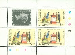 R69-0045 BARBUDA 383 MH SS ROWLAND HILL BIN $1.50