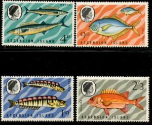 ASCENSION Sc#130-133 SG#126-129 1970 Fish Complete Mint OG LH