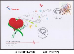 TURKEY - 2012 ORGAN DONATION WEEK - FDC