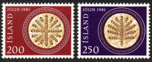 Iceland Sc #550-551 Mint Hinged