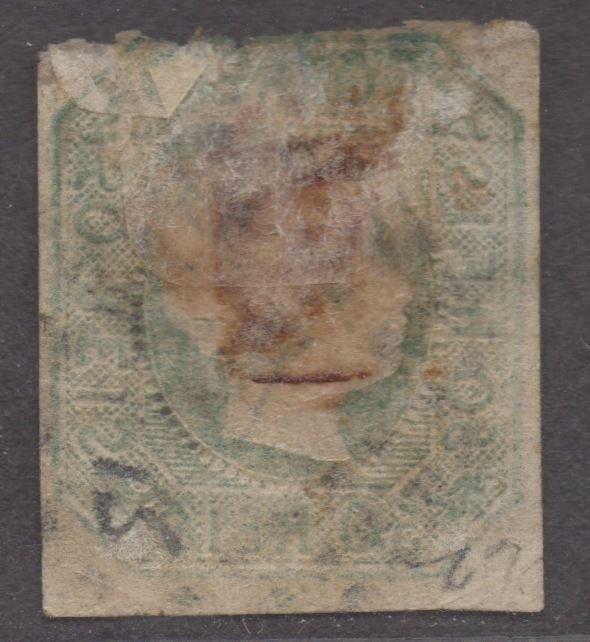 *Portugal SC# 15 Used, Average-Fine, Thin Top Edge, Pinholes?