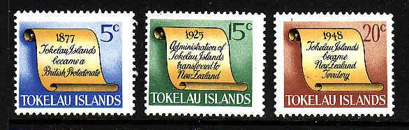 Tokelau-Sc#16-19 ex #17-Unused NH -Tokelau History-1969-