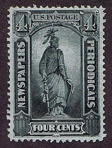 US PR11 UNUSED NO GUM 4 CENT NEWSPAPER PERIODICAL STAMP 1875, 2019 PF CERT