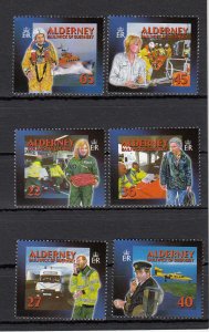 Alderney 2002 -  Community Services superb Unmounted mint NHM