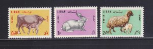 Lebanon 440-442 Set MH Animals