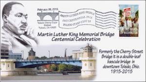 2015, Martin Luther King Memorial Bridge, Toledo OH, Stamp Expo, 15-313