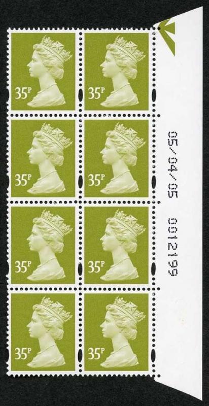 SD(t)ONP35C 35p Lime Green CB warrant 05/04/05 right side U/M