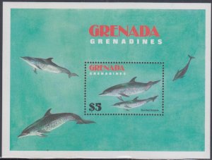 GRENADA GRENADINES Sc #533 MNH S/S - SPOTTED DOLPHIN