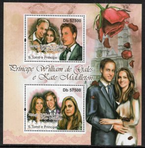 St Thomas & Prince Is #2424 MNH S/Sheet - Royal Couple