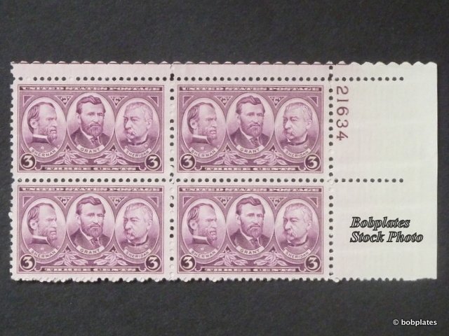 BOBPLATES #787 Army Plate Block of 4 F-VF H ~ See Details for #s/Pos