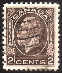 1932, Canada 2c, George V, Used, well centerd, Sc 196