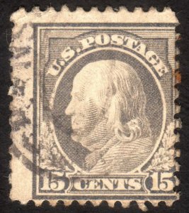 1917, US 15c, Franklin, Used, Sc 514