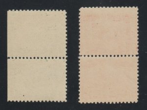#548-549,PAIRS  Mint-OG-NH, 1c,2c Pilgrim Tercentenary  ⭐⭐⭐⭐⭐