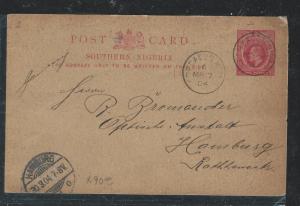 SOUTHERN NIGERIA  (P806B) 1904 KE 1D PSC FORCADOS TO GERMANY WITH MSG