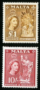 Malta Stamps # 260-1 MNH XF Scott Value $68.00
