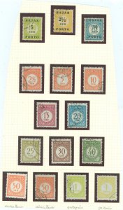 Indonesia #J60-J72  Single (Complete Set)