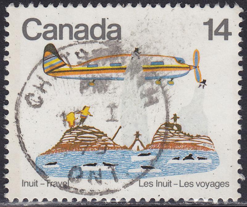 Canada 771 USED 1978 Inuit Indian Travel, Art 14¢