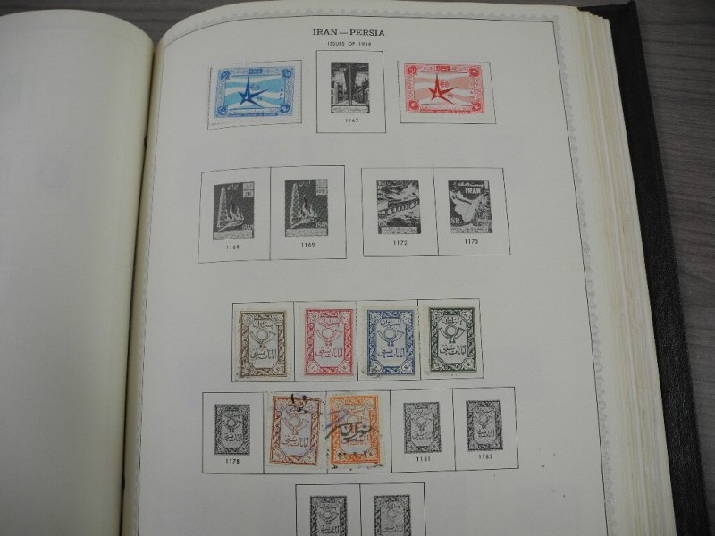 PERSIA, Fantastic Stamp Collection mounted/partially glued in a Minkus