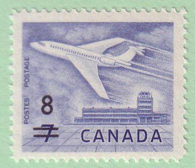 430 Canada Jet Plane Surcharge, MNH cv $0.60