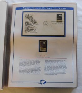 America's Salute to Space Exploration, Fleetwood First Day Covers w/ Min...